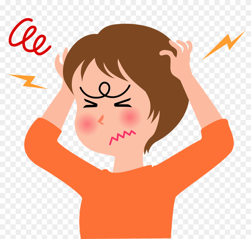 Stressed Woman Clipart, Adult, Female, Person, Face Free Png