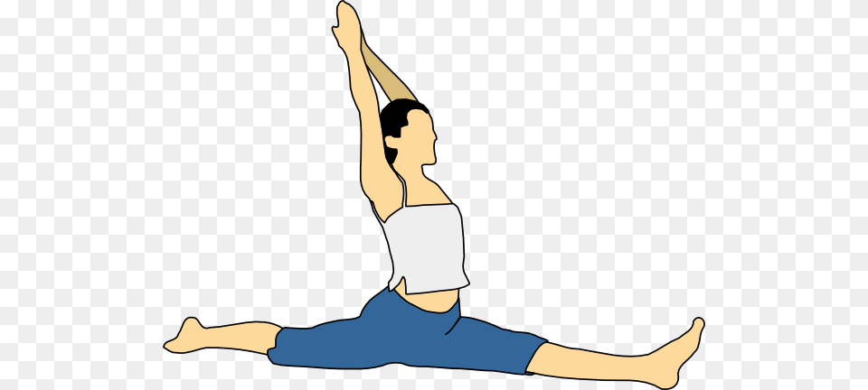 Stretch Clip Art, Person, Fitness, Sport, Warrior Yoga Pose Free Transparent Png