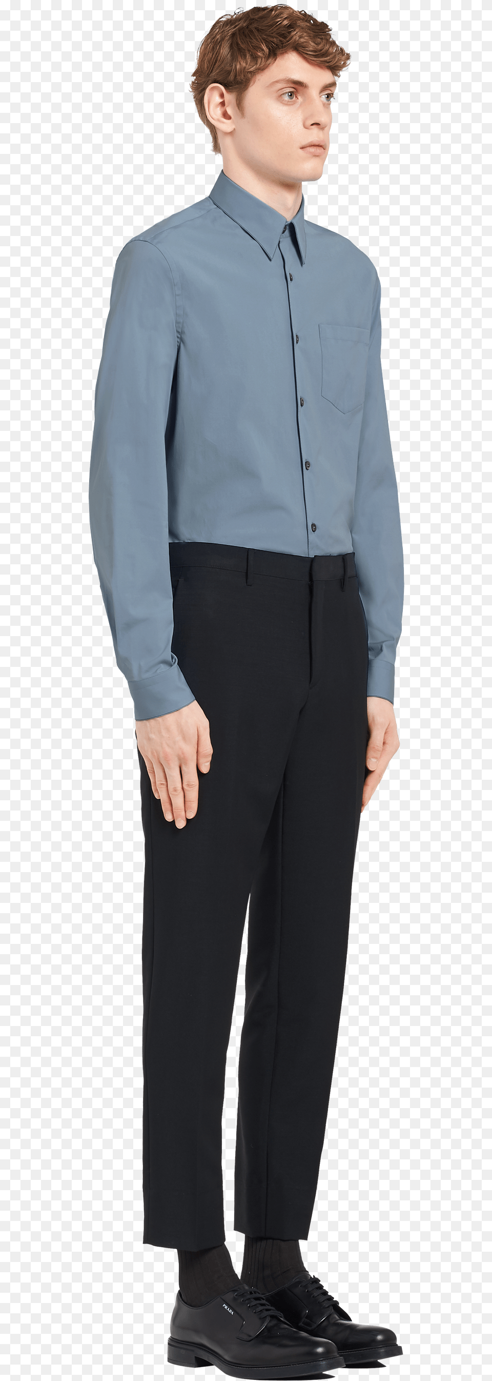 Stretch Poplin Shirt Standing, Sleeve, Pants, Suit, Long Sleeve Png Image