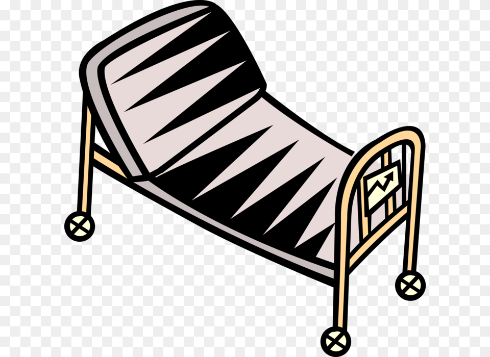 Stretcher Vector Illustration Of Bed Wheeled, Furniture, Cradle Png Image