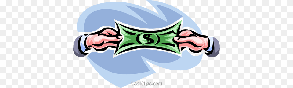 Stretching A Dollar Bill Royalty Vector Clip Art Illustration, Body Part, Hand, Person, Baby Free Transparent Png