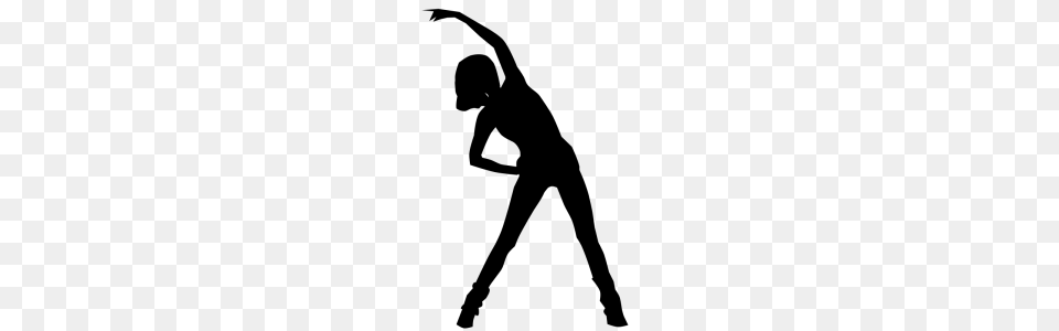 Stretching Clip Art Free, Dancing, Leisure Activities, Person, Silhouette Png Image