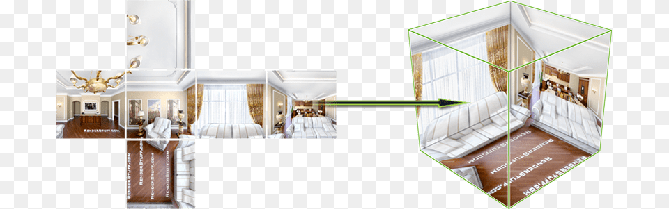Stretching The Cubic Projection To A Virtual 3d Render Panorama 3ds Max, Indoors, Chandelier, Lamp, Interior Design Png Image