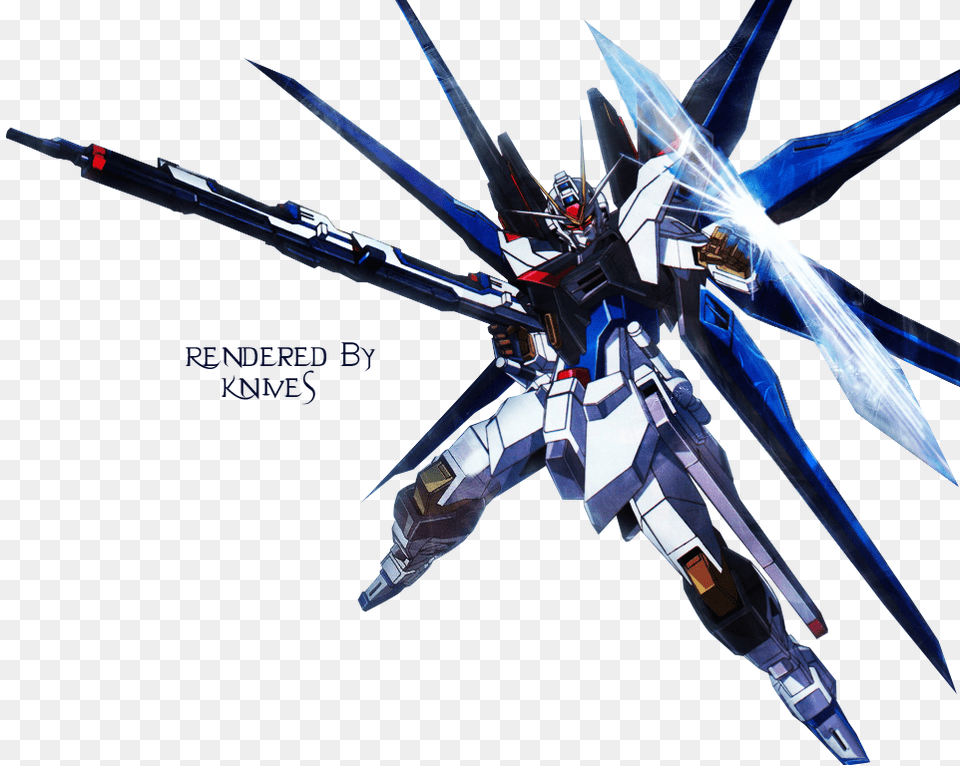 Strike Freedom Gundam Background, Aircraft, Airplane, Transportation, Vehicle Free Png Download