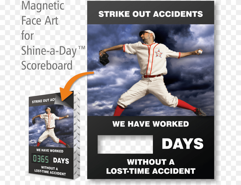 Strike Out Accidents Baseball Theme Scoreboard Magnetic Flyer, Advertisement, Poster, Person, People Free Png Download