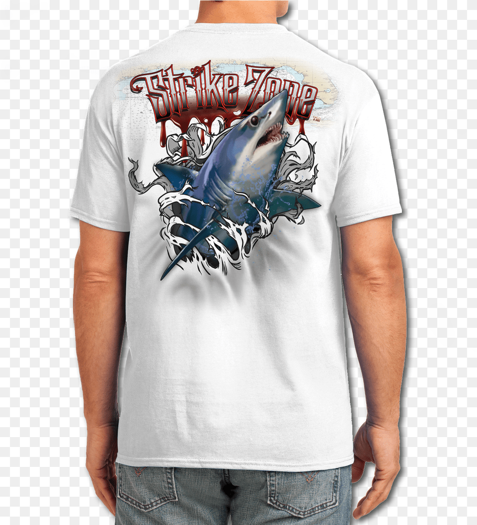 Strike Zone Mako Shark Cotton Feel Tech, Clothing, T-shirt, Jeans, Pants Png