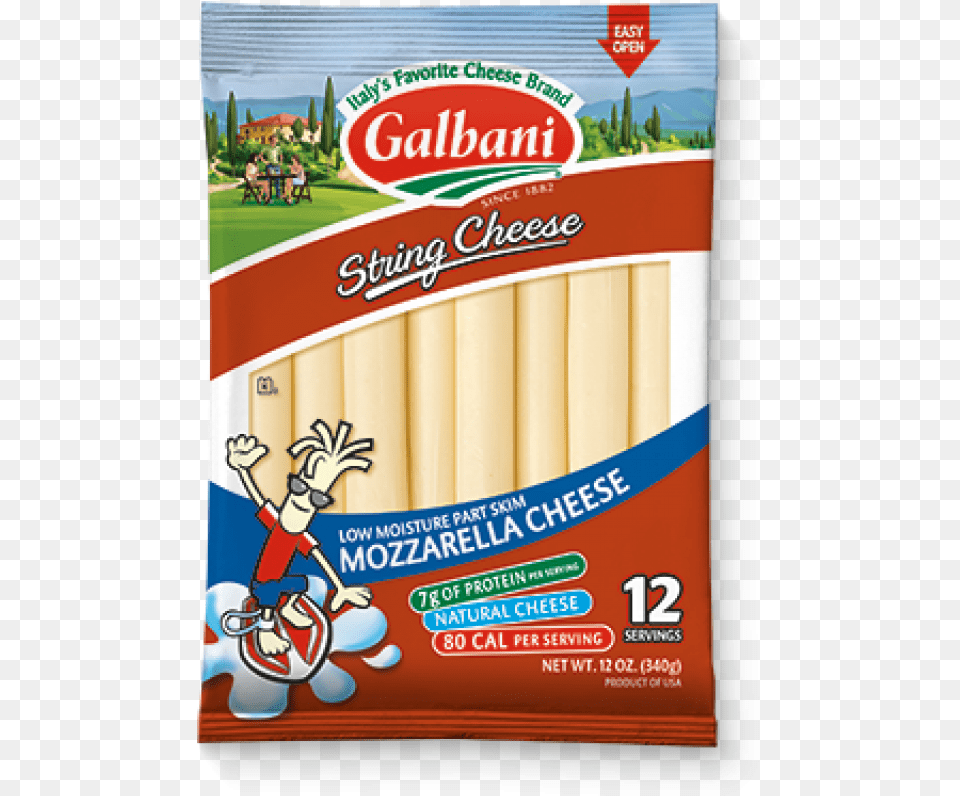 String Cheese Sticks Galbani, Advertisement, Person, Poster Free Png Download