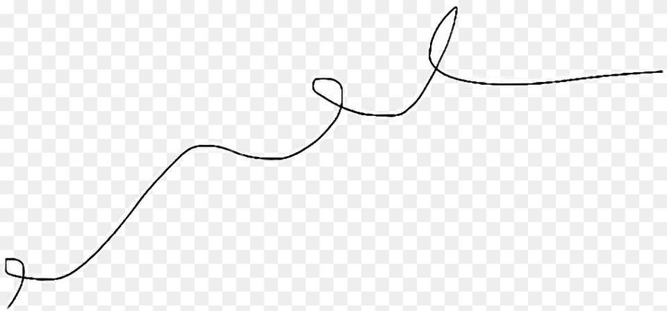 String Line Design Cute Simple Blackandwhite Line Art, Knot Png Image