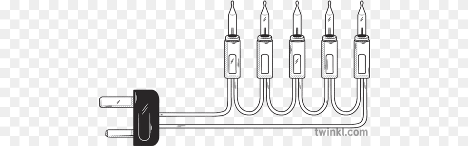 String Of Five Christmas Lights Beyond Diagram Tree Clip Art, Adapter, Electronics, Plug, E-scooter Free Png