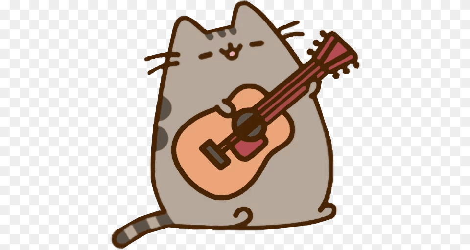 String Pusheen Cat Guitar Pusheen Cat, Bag, Musical Instrument, Animal, Fish Png Image
