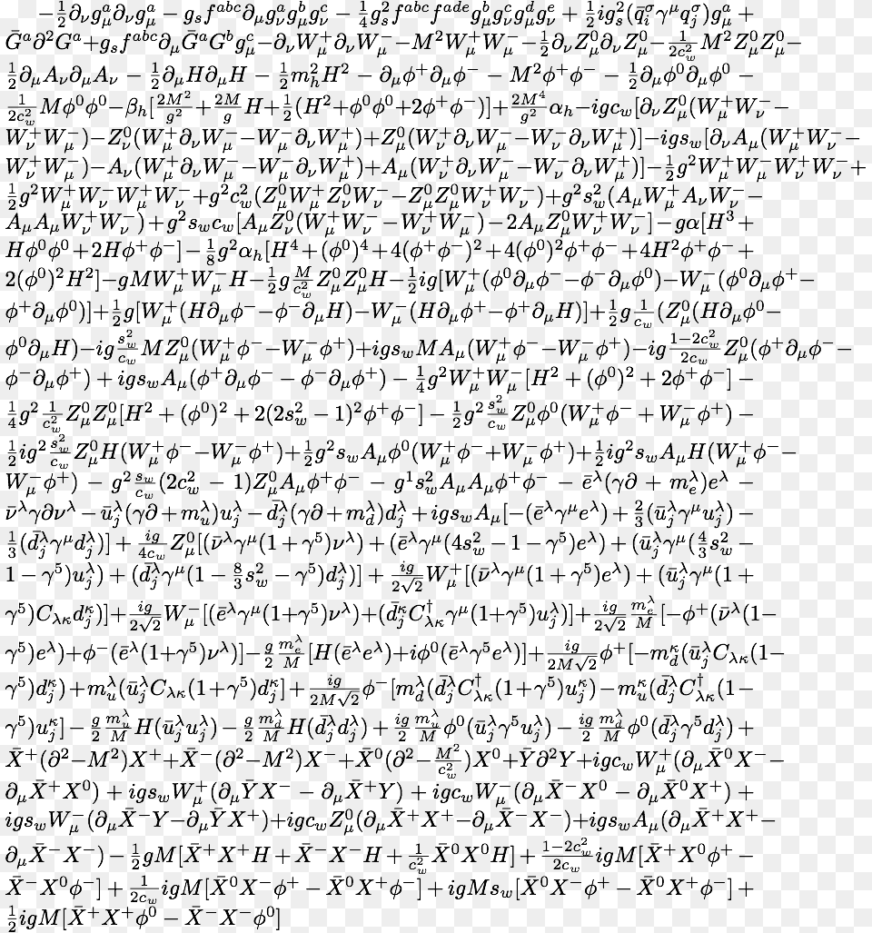 String Theory Lagrangian, Text, Handwriting, Page Png Image