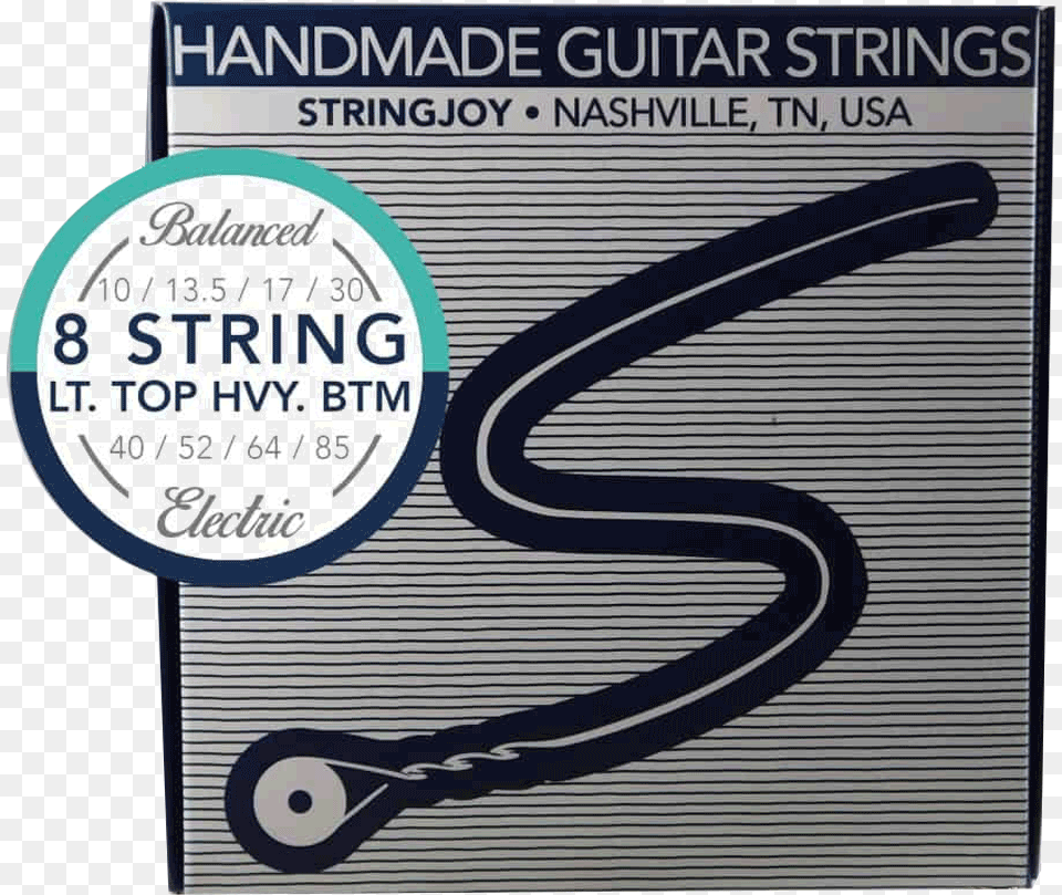 Stringjoy Nickel Alloyhex 8 String Light Top Heavy 85 Gauge Guitar String, Advertisement, Poster, Book, Publication Png Image