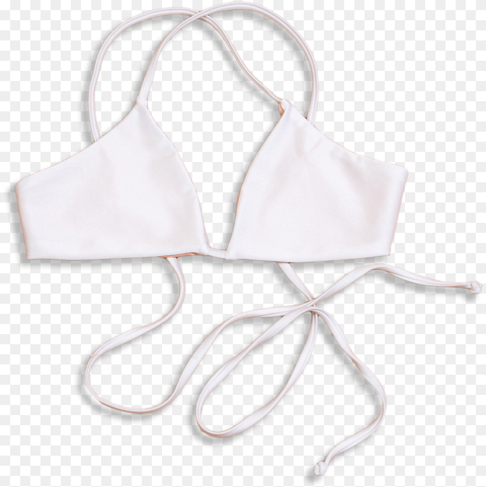 Stringtop Whitef2 Copy Swimsuit Top, Bikini, Clothing, Swimwear, Hat Free Png Download
