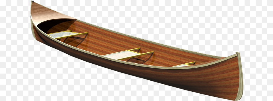 Strip Planked Adirondack Guide Boat Canoe, Vehicle, Transportation, Water, Sport Png Image