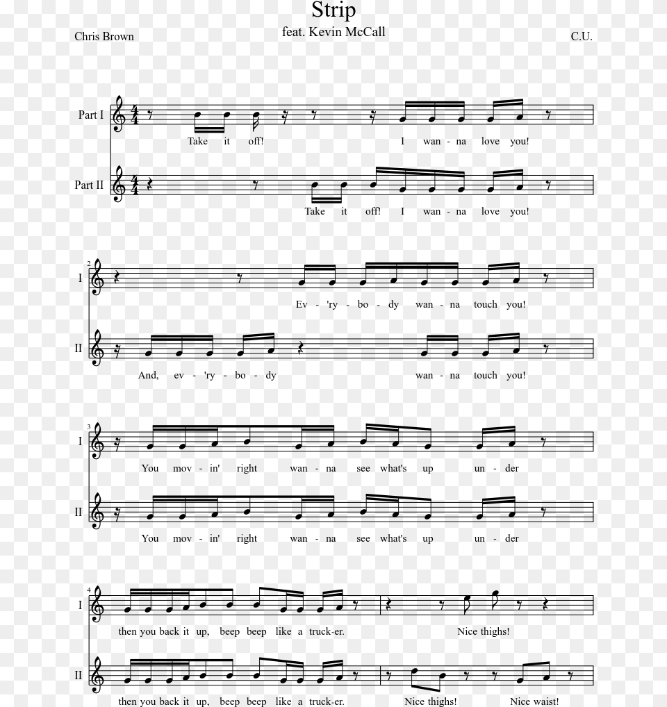 Strip Sheet Music Composed By C Nature Boy Real Book, Gray Png Image