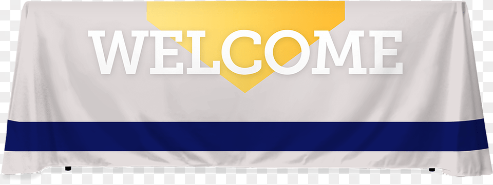 Stripe Blue Welcome Banner, Text Free Png