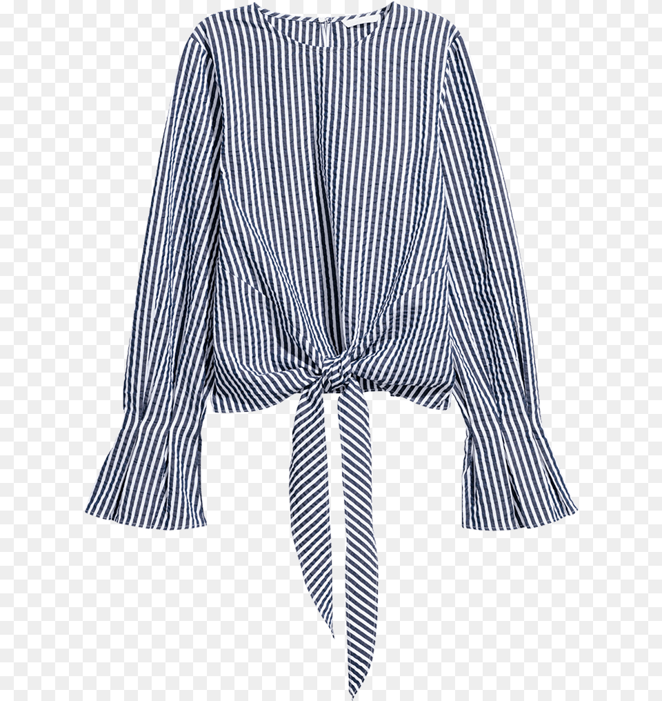 Striped Blouse Blouse, Clothing, Fashion, Coat, Robe Free Transparent Png
