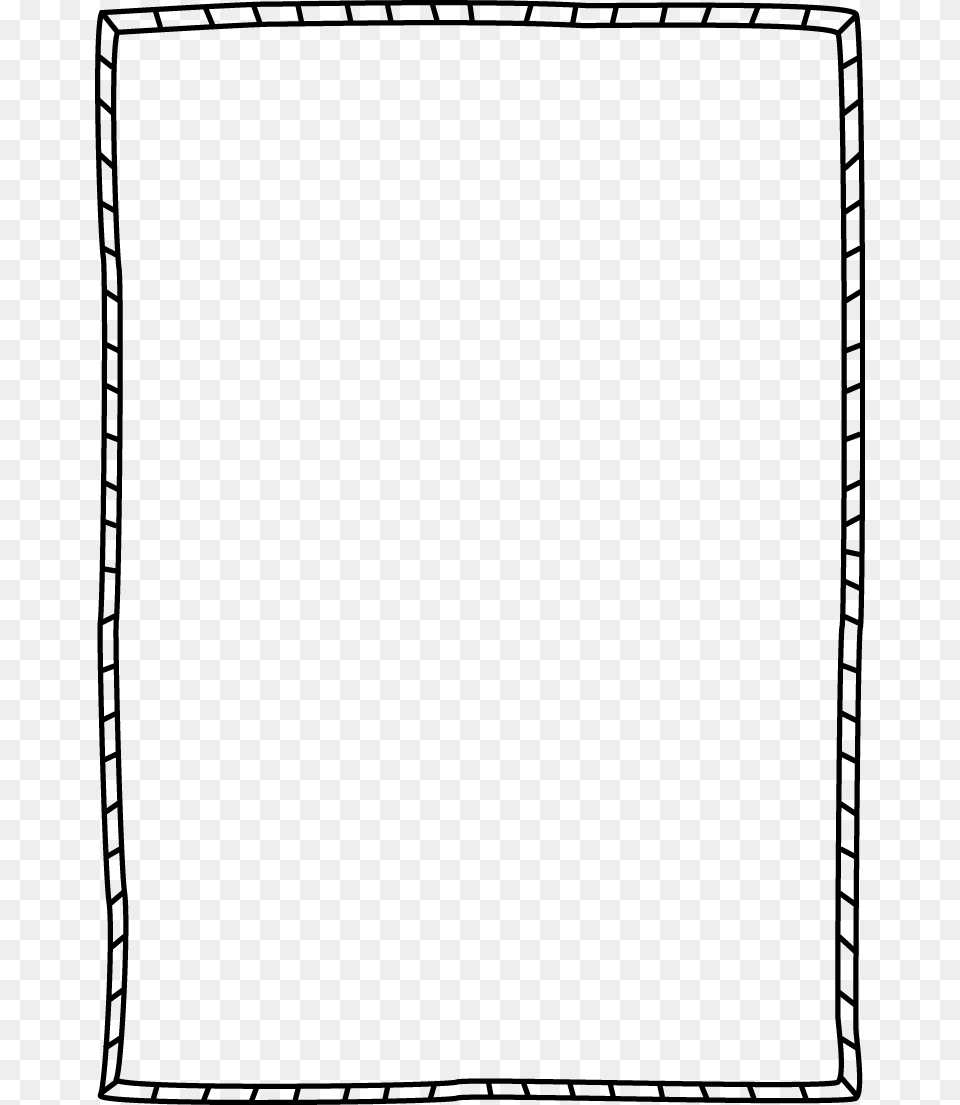 Striped Double Border White Simple Frame, Gray Free Transparent Png