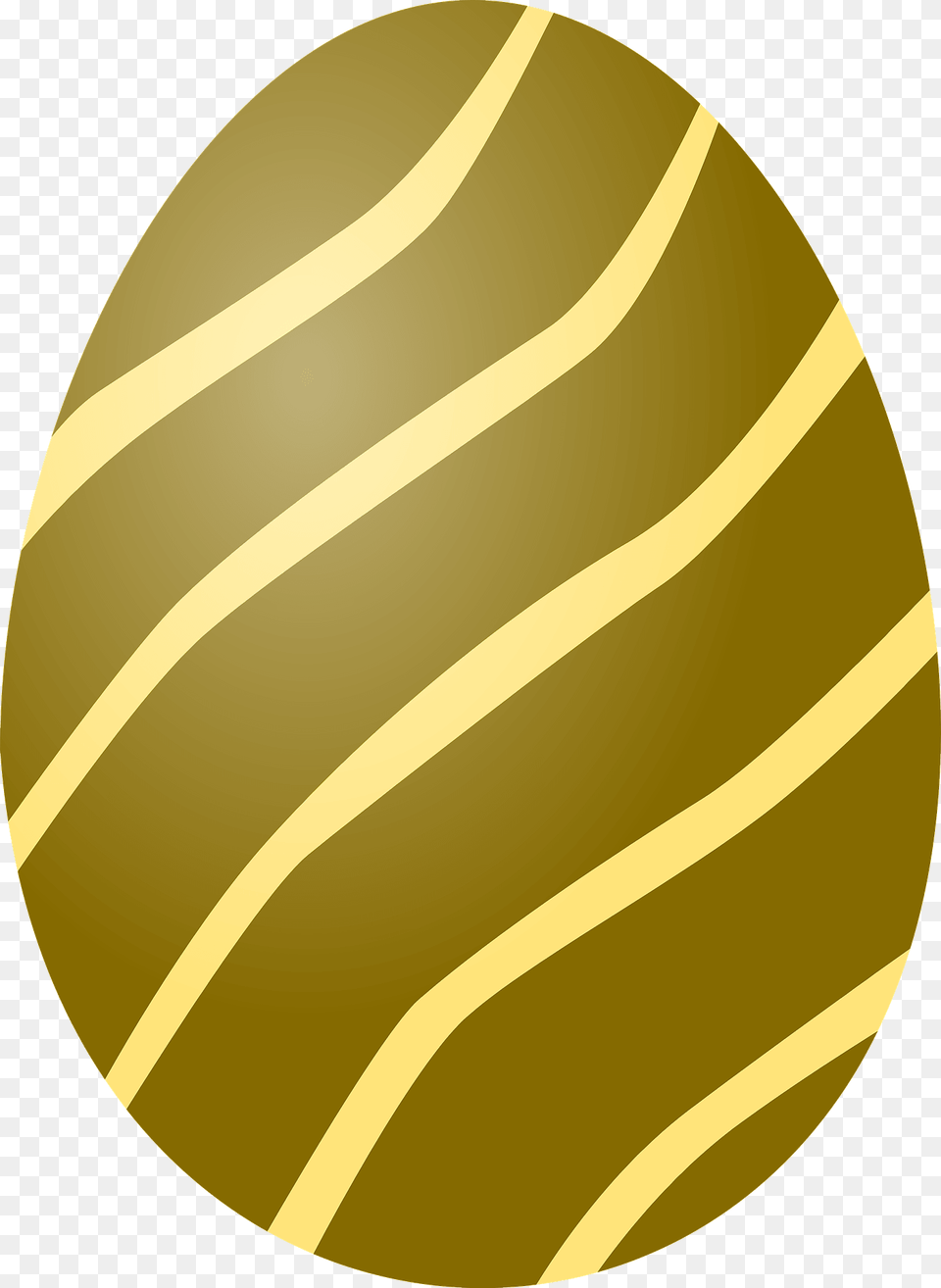 Striped Easter Egg Clipart, Gold, Easter Egg, Food Free Png