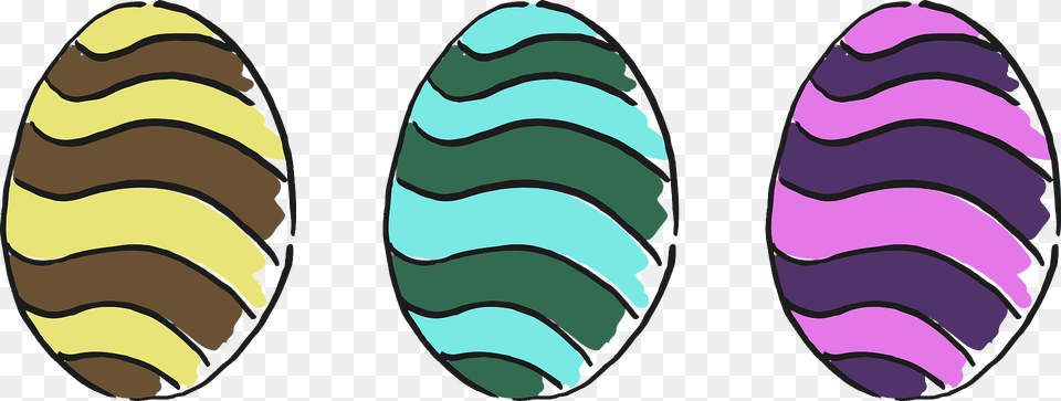 Striped Easter Eggs Clipart, Easter Egg, Egg, Food Png