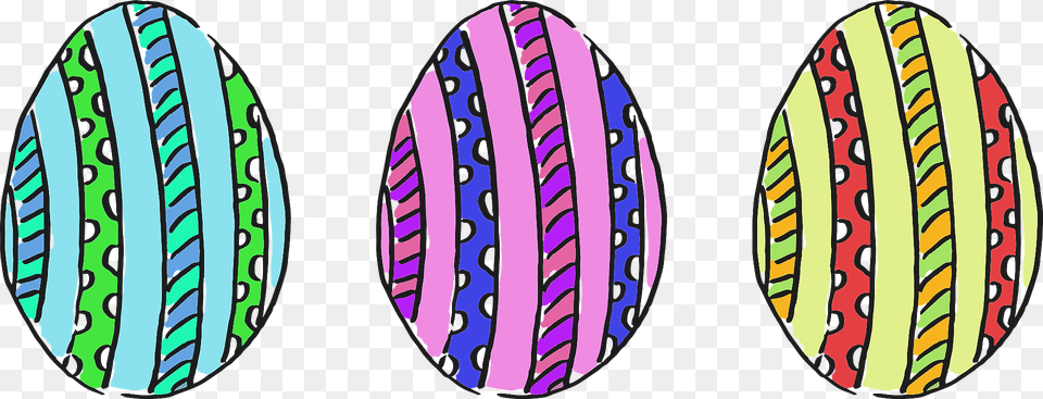 Striped Easter Eggs Clipart, Water, Surfing, Sport, Sea Waves Png