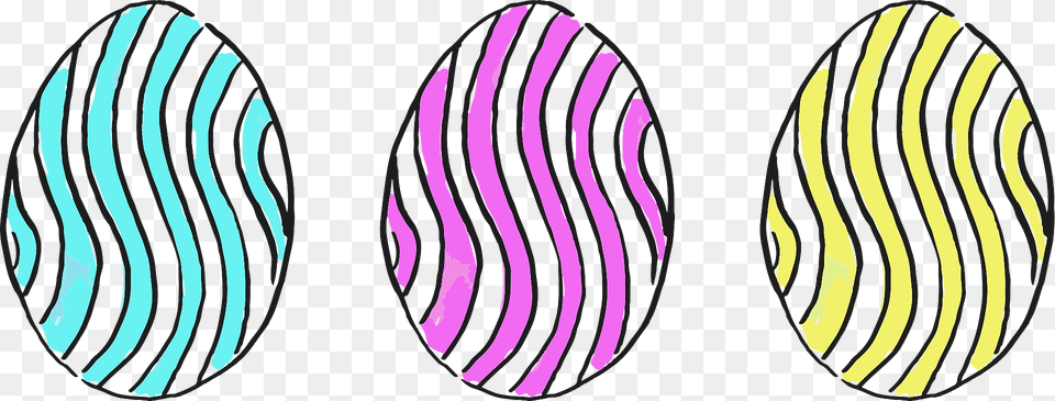 Striped Easter Eggs Clipart, Sea, Water, Nature, Outdoors Free Png Download
