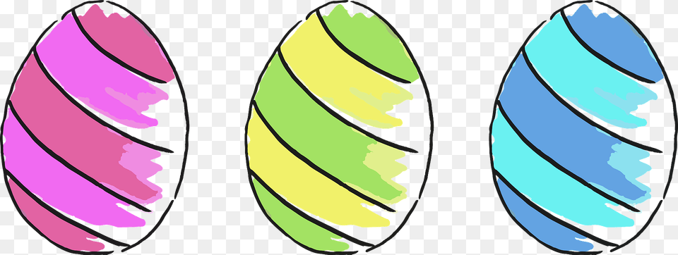 Striped Easter Eggs Clipart, Water, Sea Waves, Sea, Outdoors Free Transparent Png