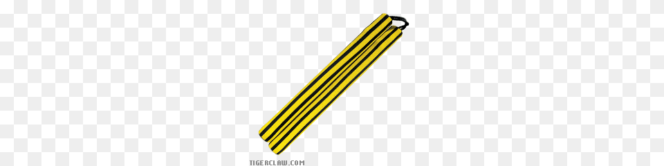 Striped Foam Nunchucks, Blade, Razor, Weapon, Pencil Free Transparent Png