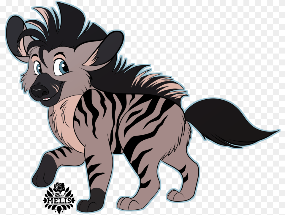 Striped Hyena Pup By Miss Hyena Pup Drawing, Baby, Person, Face, Head Png