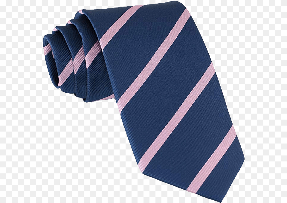 Striped Navy Tie With Pink Stripes By Luther Pike Seattle Formal Wear, Accessories, Formal Wear, Necktie Free Transparent Png