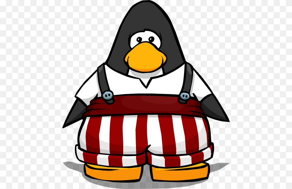 Striped Overalls On A Player Card Club Penguin Blue Tux, Device, Grass, Lawn, Lawn Mower Png