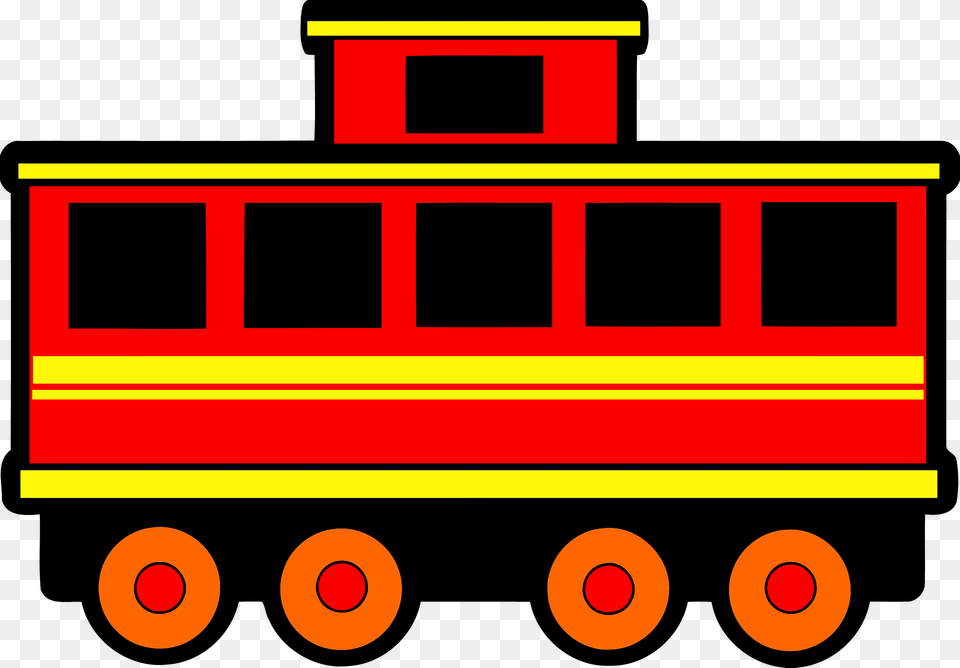 Striped Railway Caboose Clipart, Transportation, Vehicle, First Aid Free Png