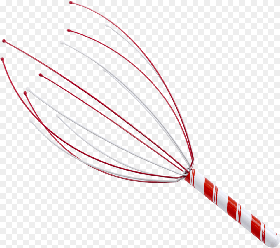 Striped Red And White Handle Holiday Head Massager Head Massager Transparent Background, Bow, Weapon, Appliance, Device Png