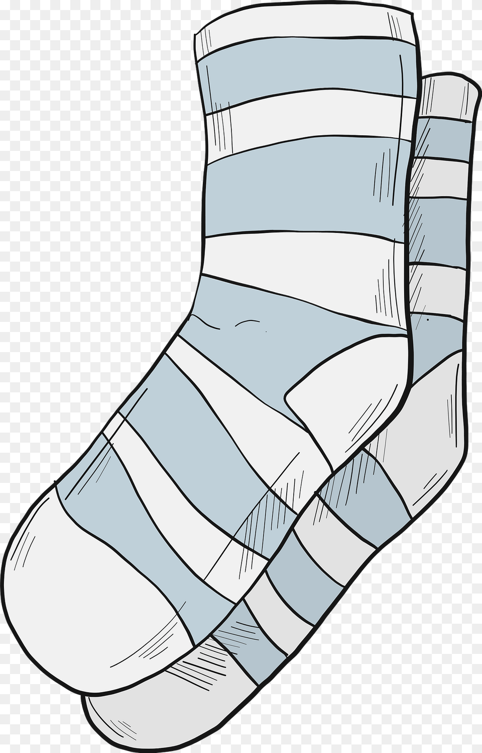 Striped Socks Clipart, Clothing, Hosiery, Sock Png