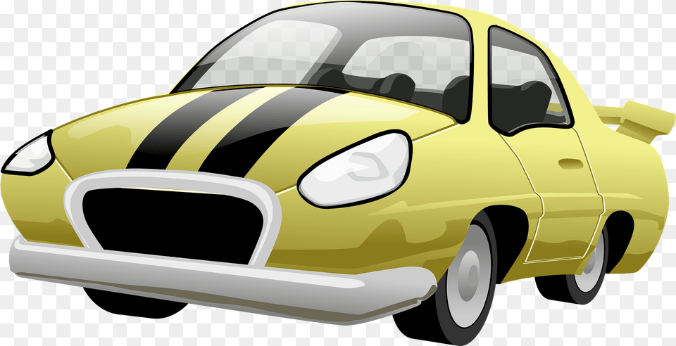 Striped Sports Car Clipart, Coupe, Sports Car, Transportation, Vehicle Free Png