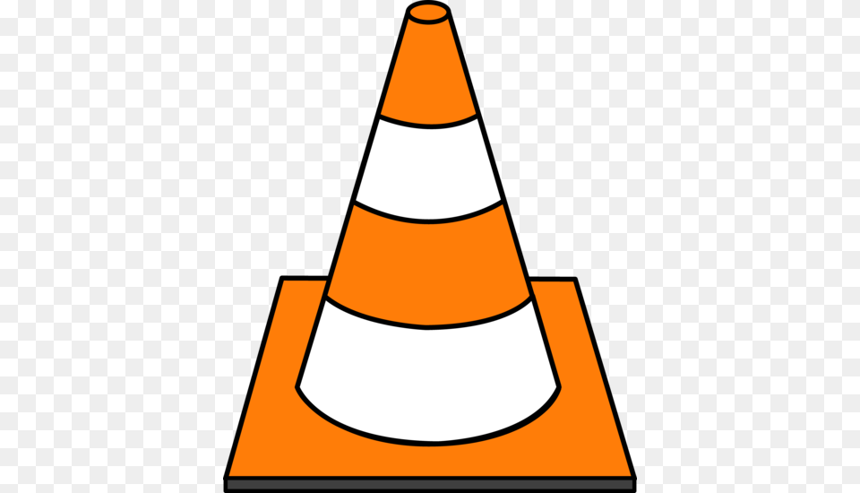 Striped Traffic Cone Free Png