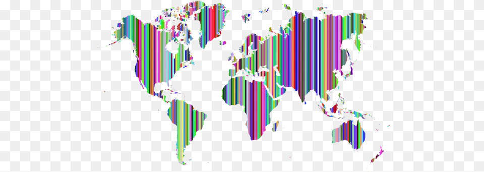 Striped World Map Prismatic Reino Unido No Mundo, Person, Adult, Male, Man Free Png