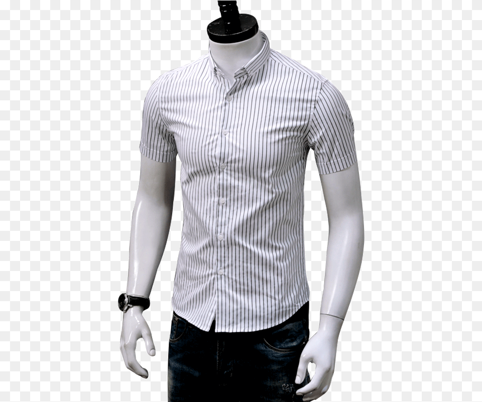 Stripes Mannequin, Blouse, Clothing, Dress Shirt, Shirt Free Transparent Png