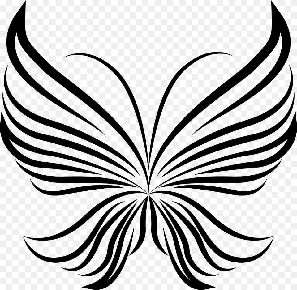 Stripes Wings Light Butterfly Beautiful Design From Top View, Art, Floral Design, Graphics, Pattern Free Transparent Png