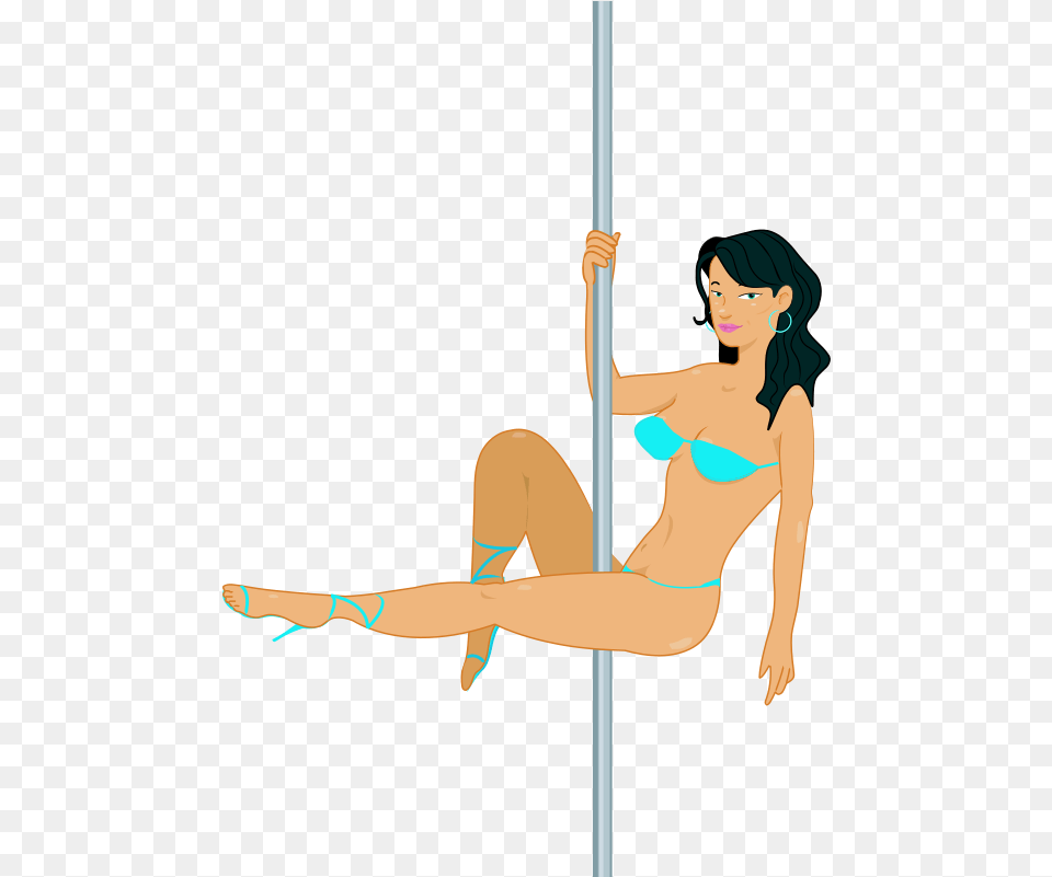 Stripper On A Pole Stripper Pole Clipart, Swimwear, Clothing, Woman, Person Free Png