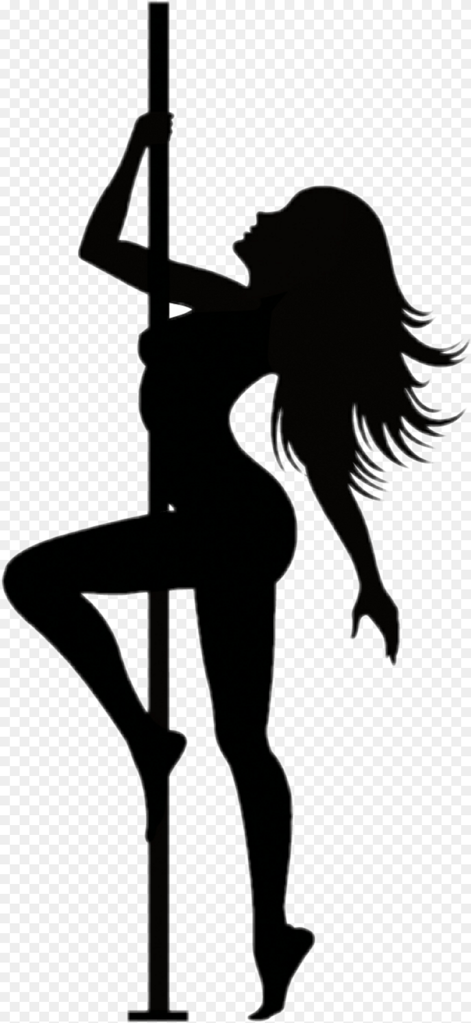 Stripper On Fish Hook Clipart Download Stripper Pole Silhouette, Adult, Female, Person, Woman Free Png