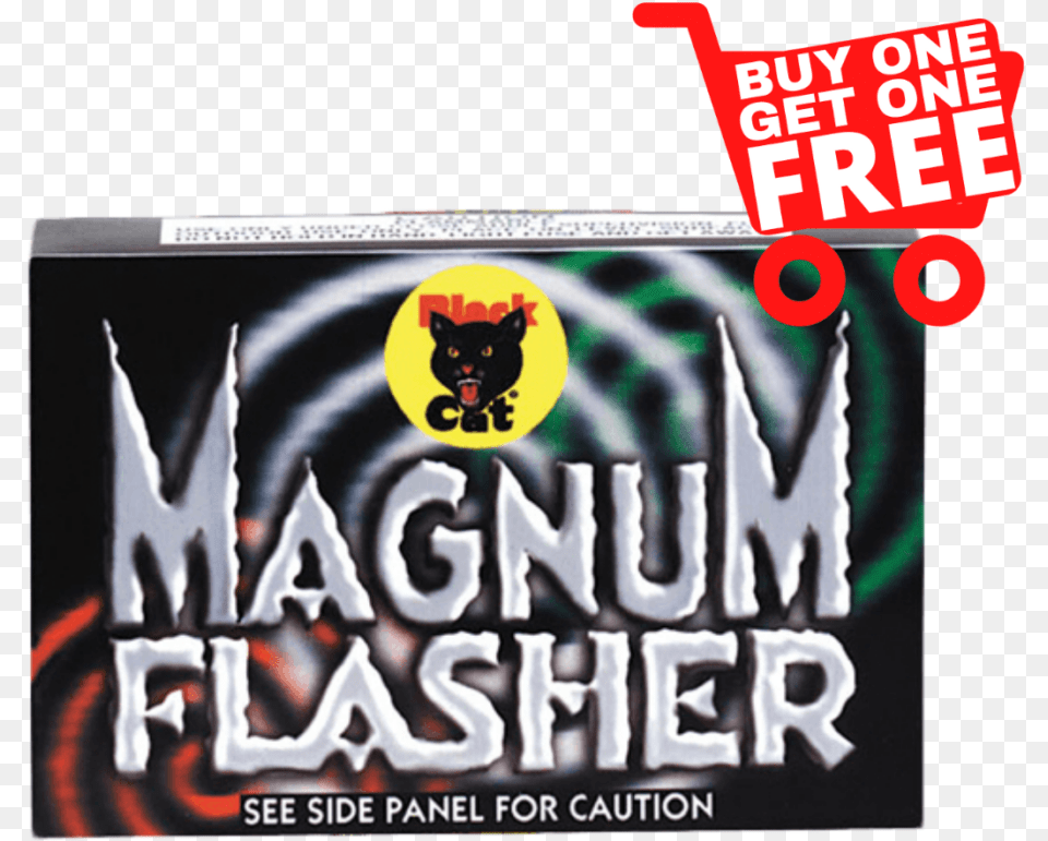 Strobe Light Magnum Flasher U2013 Discount Fireworks Superstore Black Cat, Book, Publication, Animal, Mammal Png Image