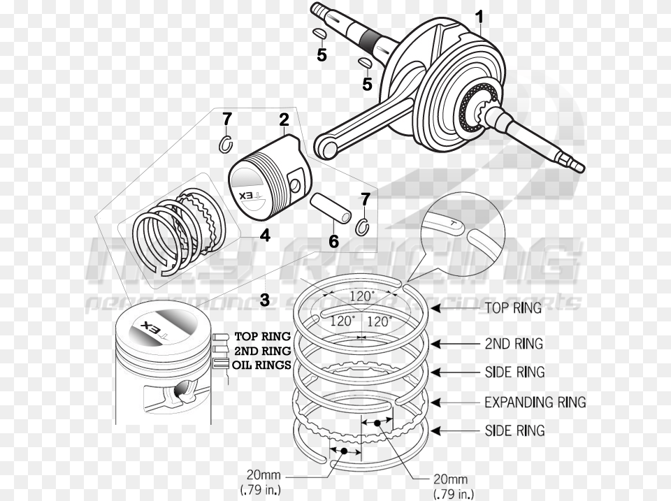 Stroker Diagram, Coil, Machine, Spiral, Spoke Free Png