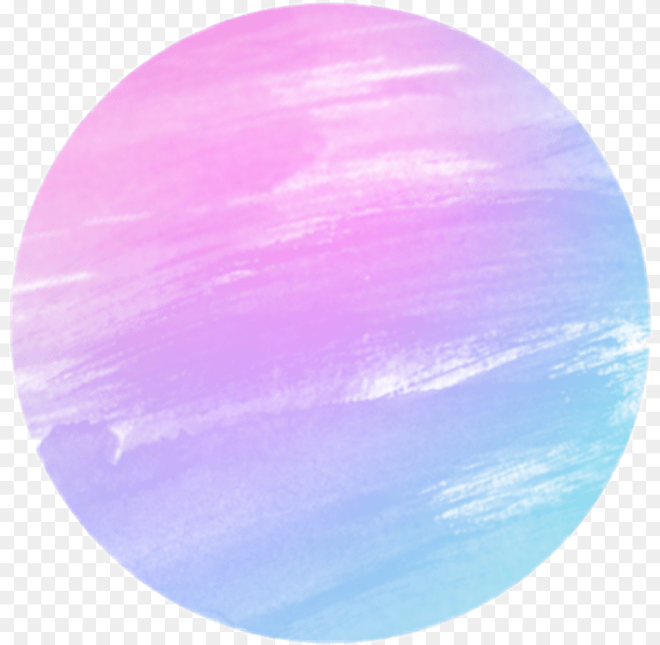 Strokes Brush Pink Sky Blue Background Circle Circle, Sphere, Disk, Astronomy, Outer Space Free Transparent Png