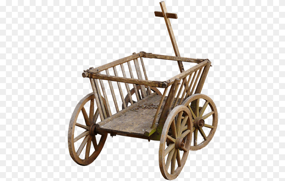 Stroller Handcart Cart Wheel Towbar Cart, Machine, Transportation, Vehicle, Wagon Free Png Download