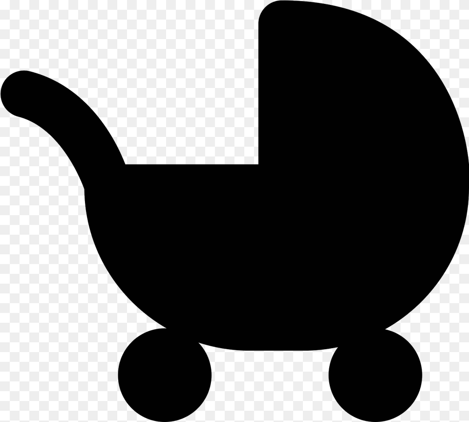 Stroller Icon, Gray Png