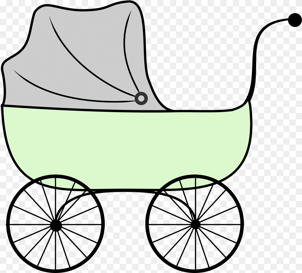 Stroller Vector Clipart Stroller, Clothing, Furniture, Hat, Bed Png Image