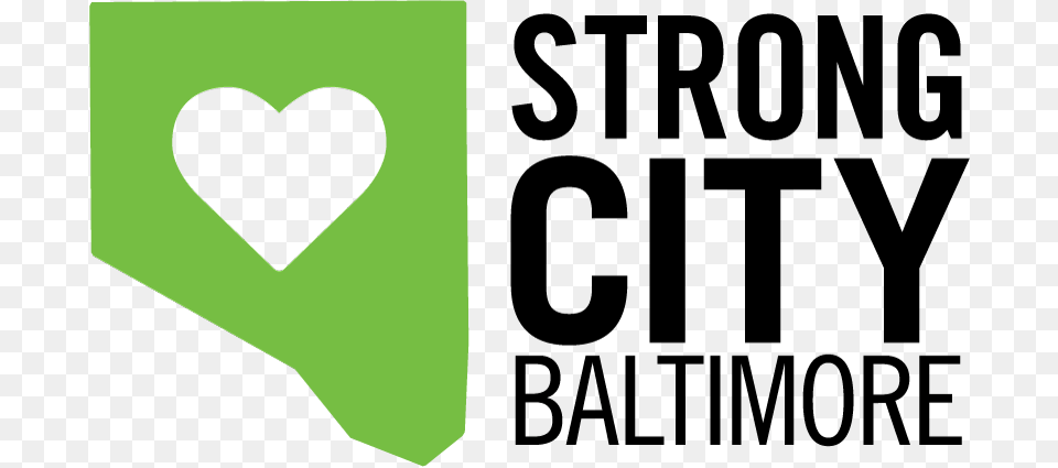 Strong City Baltimore Strong City Baltimore Logo, Green, Heart Free Png Download