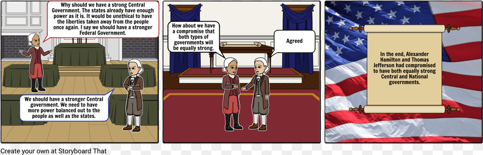 Strong Federal Government Alexander Hamilton And Thomas Jefferson Comics, Person, People, Publication, Book Free Png