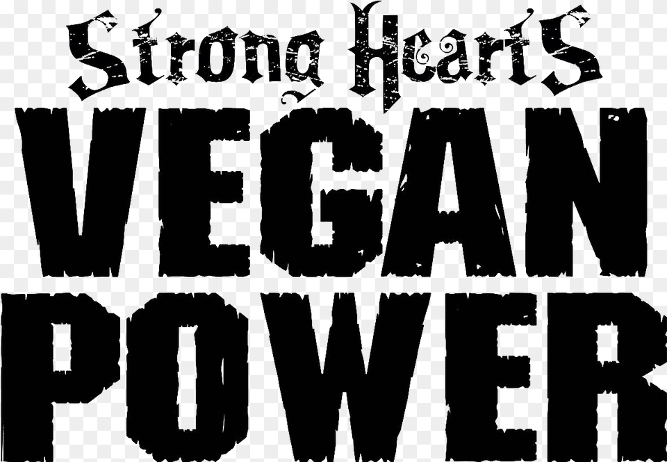 Strong Hearts Vegan Power Classic Trilogy Tattoos Logo, Text Png